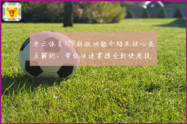 开云体育APP新版功能介绍及核心亮点解析，带你快速掌握全新使用技巧